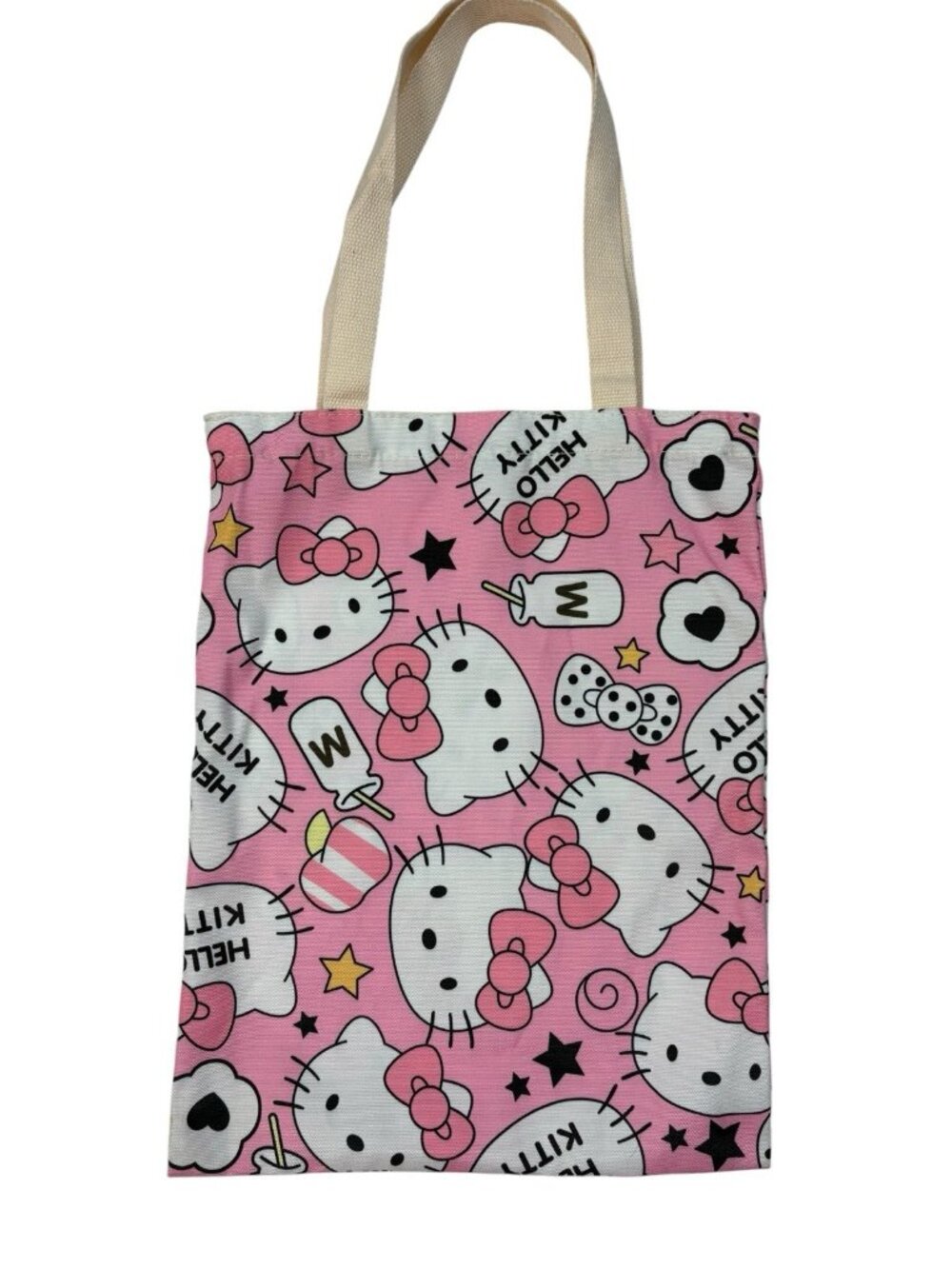 *Hello Kitty Tote Bag Pink Bow Carry Purse